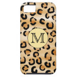 Personalized Monogram Leopard Print Pattern. iPhone 5 Cases