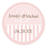 Personalized Monogrammed Wedding Favour Labels stickers