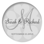 Personalized Monogrammed Wedding Stickers