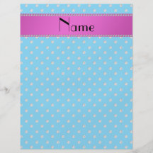 Personalized name blue diamonds flyer design