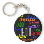 Personalized Name Colourful Collage Keychain keychains