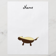 Personalized name Cute honey badger Flyer Design