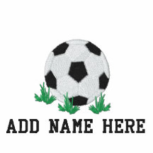 Personalized Name Embroidered soccer  T-shirt