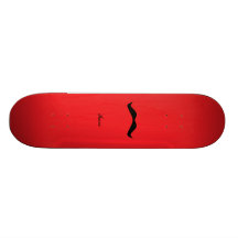 Personalized name moustache skate boards