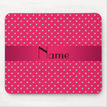 Personalized name pink diamonds mousepads