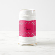 Personalized name pink diamonds mug