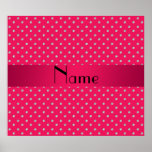 Personalized name pink diamonds poster