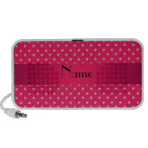 Personalized name pink diamonds travel speaker