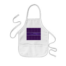Personalized name purple diamonds apron