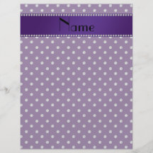 Personalized name purple diamonds full colour flyer