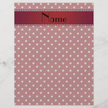Personalized name red diamonds personalized flyer