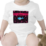 Personalized name whale pink polka dots shirts