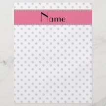 Personalized name white diamonds flyer design