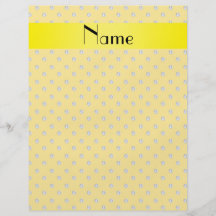 Personalized name yellow diamonds custom flyer