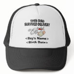 Personalized New Dad Baby Boy Cap hats