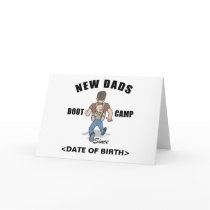 Personalized New Dads Boot Camp Cards