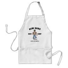 Personalized New Dads Boot Camp Gift Apron