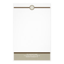 PERSONALIZED NOTEPAPER :: stripedstitch 2 Stationery