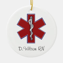 Personalized Nurse Christmas Ornaments