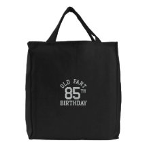 Personalized Old Fart Embroidered Tote Bag