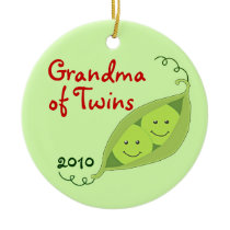 Personalized Ornaments for Grandparents of Twins ornaments