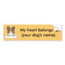Personalized Papillon Bumper Stickers