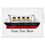 Personalized Passenger Steamship Greeting Card
