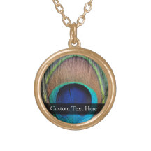 Personalized Peacock Feather Custom Jewelry