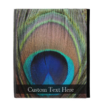 Personalized Peacock Feather iPad Case