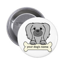 Personalized Pekingese Buttons