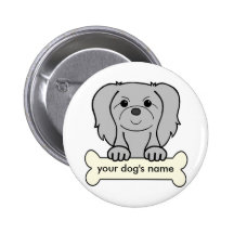 Personalized Pekingese Buttons