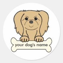 Personalized Pekingese Round Sticker