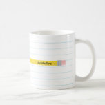 Personalized Pencil Coffee Mugs