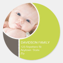 PERSONALIZED PHOTO ADDRESS LABELS :: goodcheer 2 Stickers