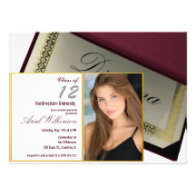 personalized photo graduation party invitation