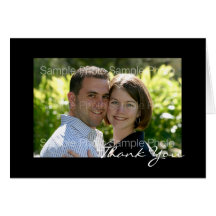 Personalized Photo Wedding Thank You Cards