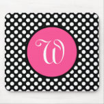Personalized Pink And Black Mousepad