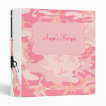 Personalized Pink Camo Rifle Recipe Binder
