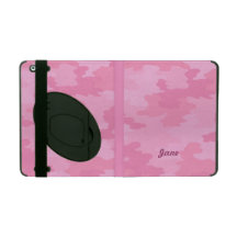 Personalized Pink Camouflage iPad Case