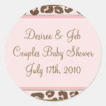 Personalized Pink Leopard Sticker