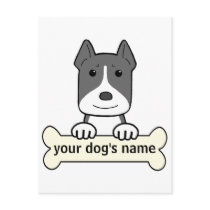 Personalized Pitbull Post Card