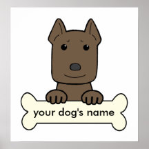 Personalized Pitbull Posters