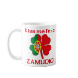 Personalized Portuguese Kiss Me I'm Zamudio mugs