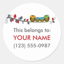 Personalized Property/This Belongs To: Stickers