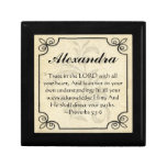 Personalized Proverbs 3 Bible Verse Trinket Box gift boxes