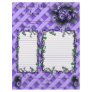 Personalized Purple Flowers design recipe page