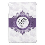 personalized purple monogram girly Ipad case ipad mini cases
