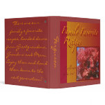 Personalized Recipe Binder