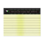 Personalized recipe cards for wedding bridal showe post card
