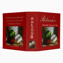 Personalized Recipe Collection Binder